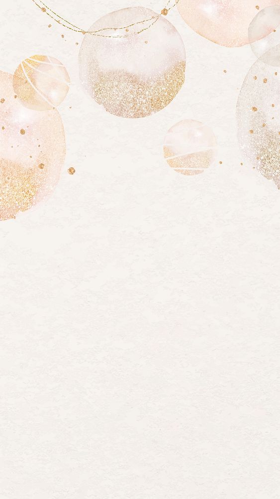 Pink Christmas iPhone wallpaper, aesthetic glitter & watercolor vector design