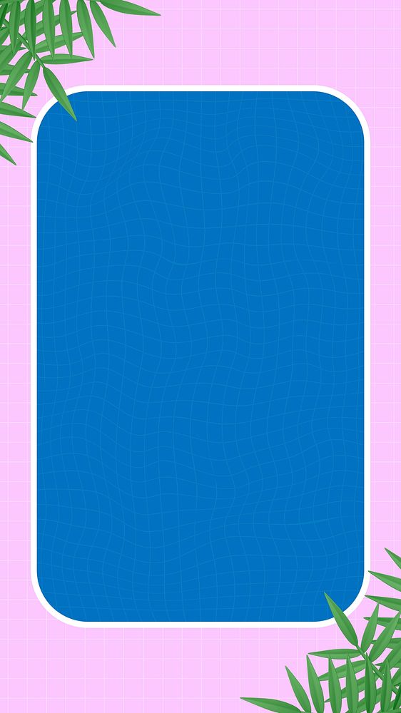 Summer 3D frame, pastel color grid background