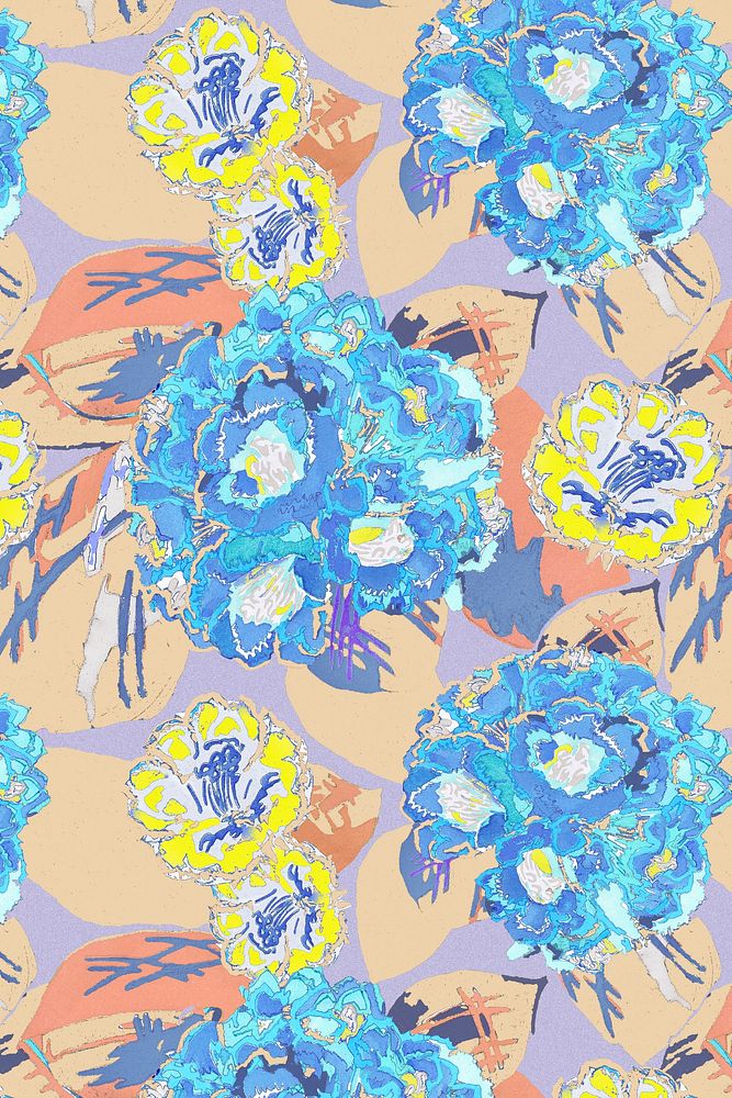 Aesthetic floral background, vintage pattern