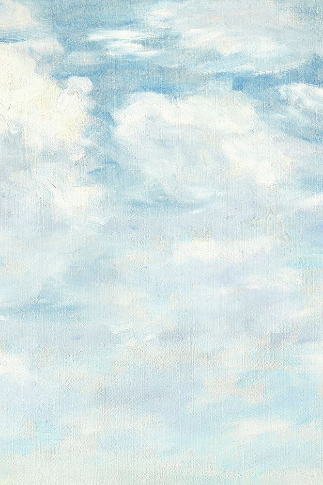 Cloudy sky background, Cloudy sky background, vintage illustration remixed by rawpixel