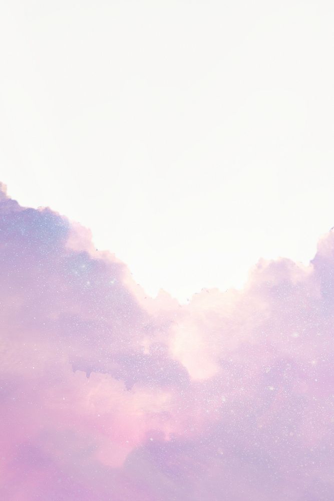 Purple glittery sky background, aesthetic lo-fi design psd
