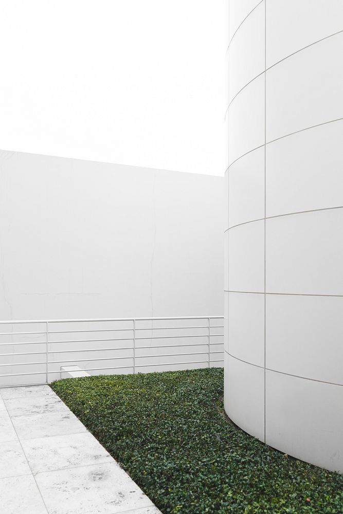 The Getty building exterior, Los Angeles, United States. Original public domain image from Wikimedia Commons