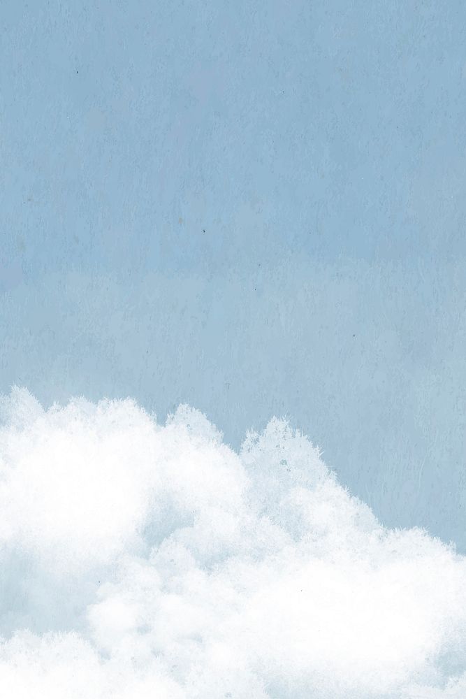 Blue sky background vector with clouds