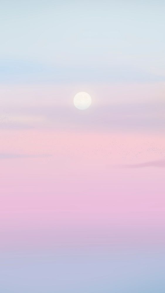 Sunset background psd on pastel sky