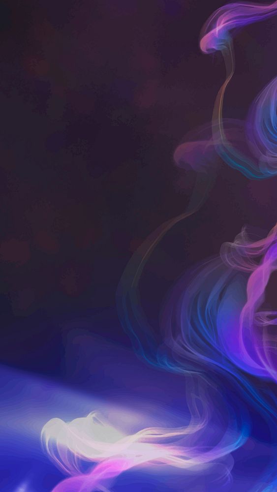 Purple smoke background vector for social media story