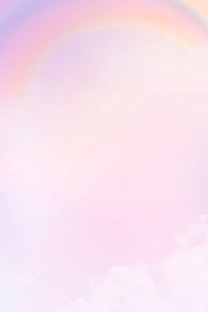 Pastel background with aesthetic pink gradient sky