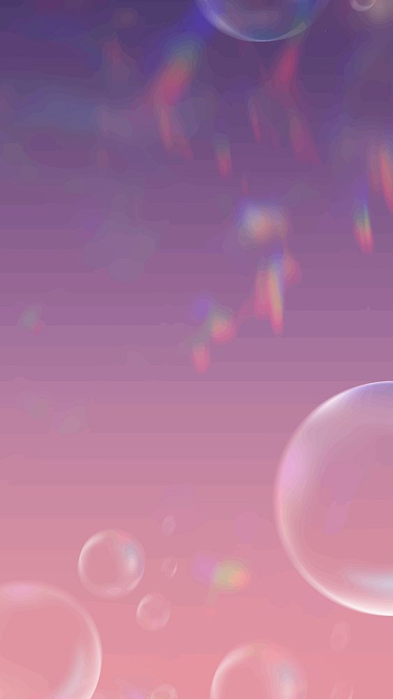 Clear bubbles vector aesthetic background