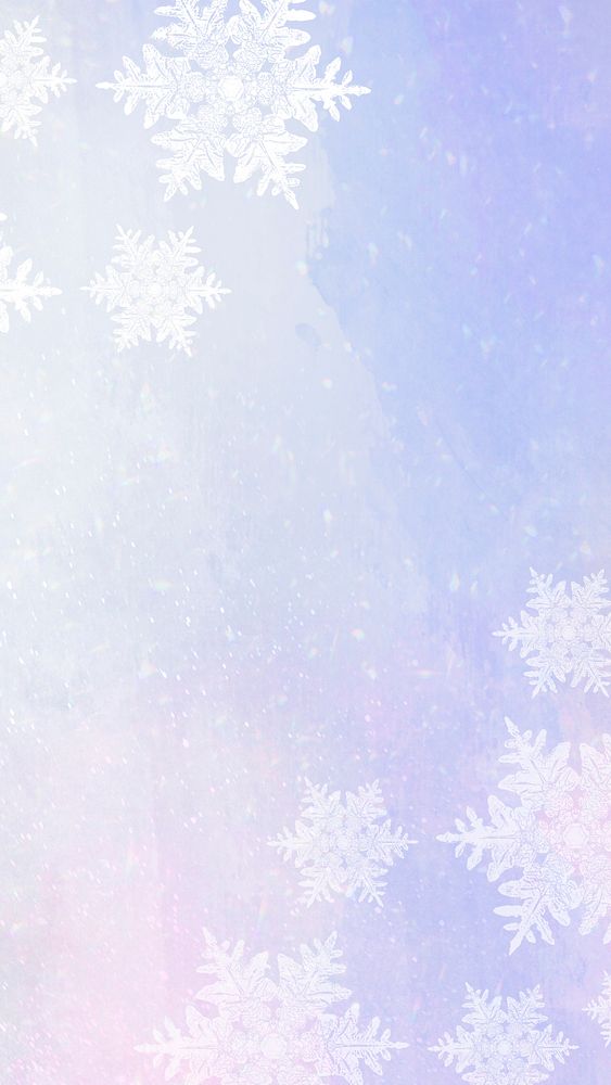 Snowflakes psd on winter border background