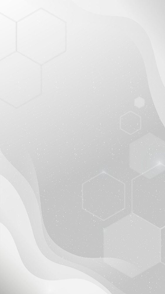 Gray background psd with hexagons