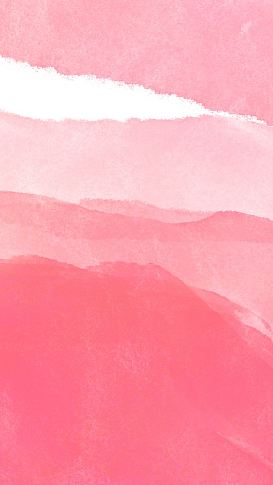 Pink wallpaper, watercolor iPhone background abstract design