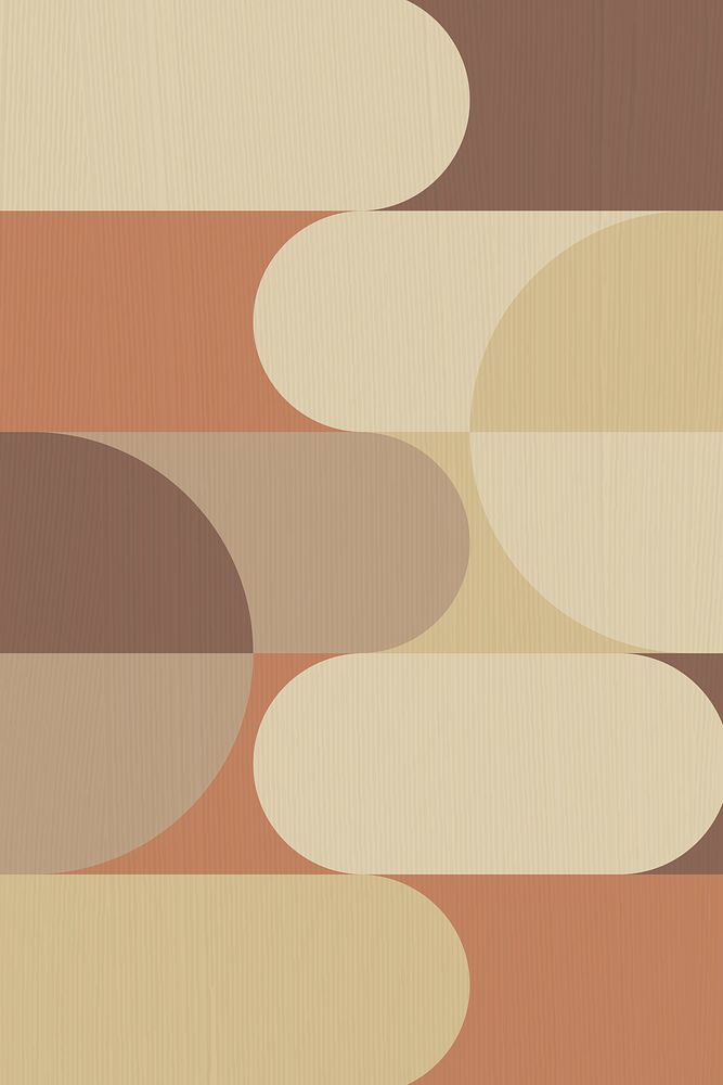 Bauhaus background, brown earth tone psd wallpaper