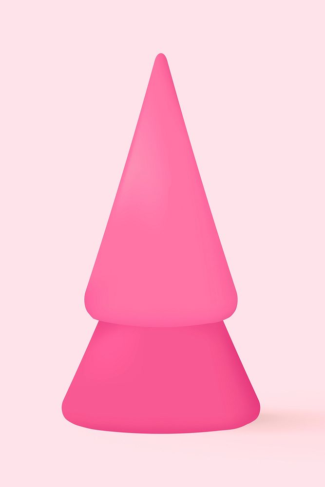 Pink cute candy, 3D dessert vector
