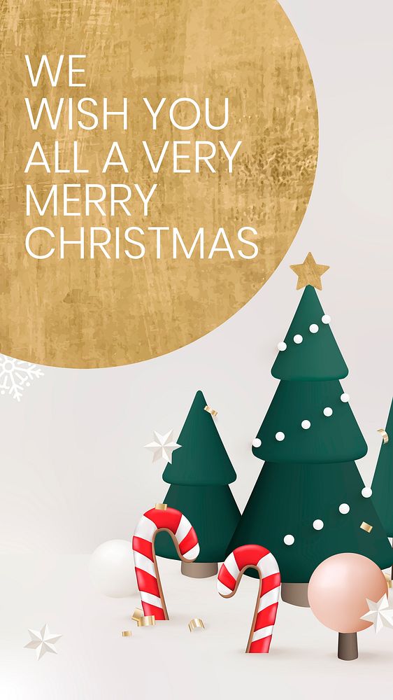 Merry Christmas story template, season’s greetings vector