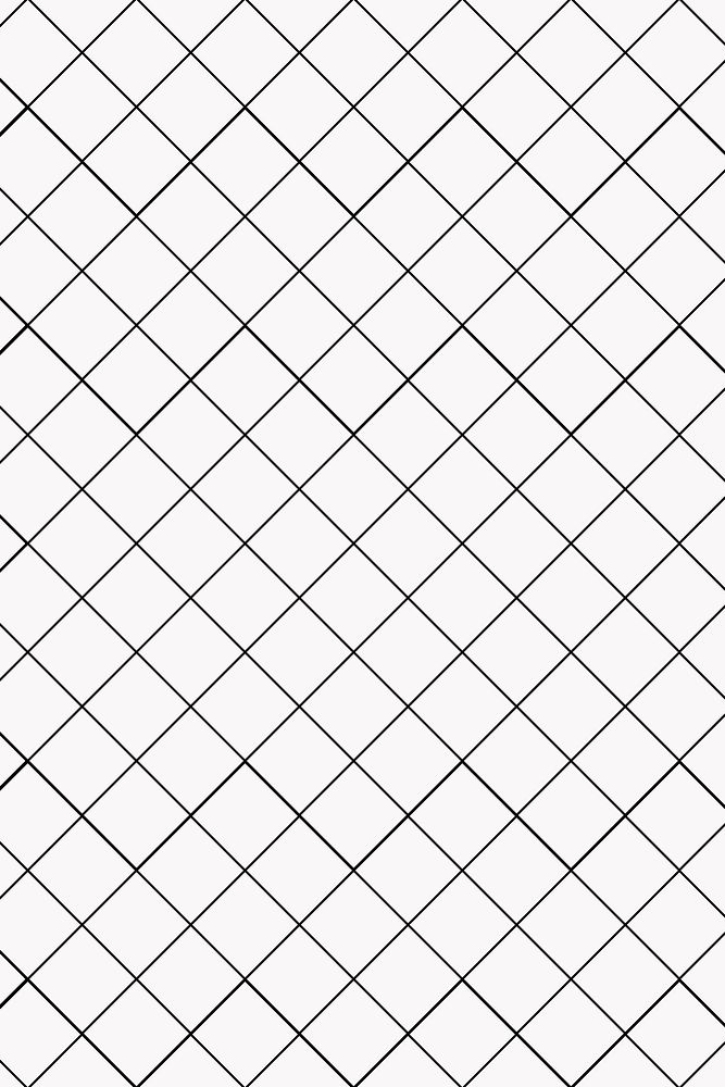 Grid pattern background, minimal black and white simple design vector