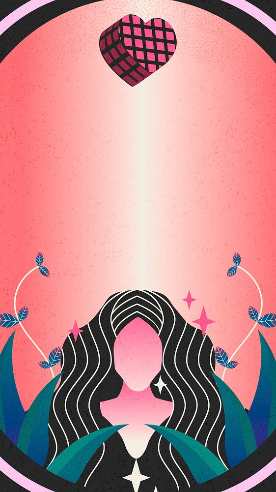 Feminine iPhone wallpaper, spiritual positive energy background