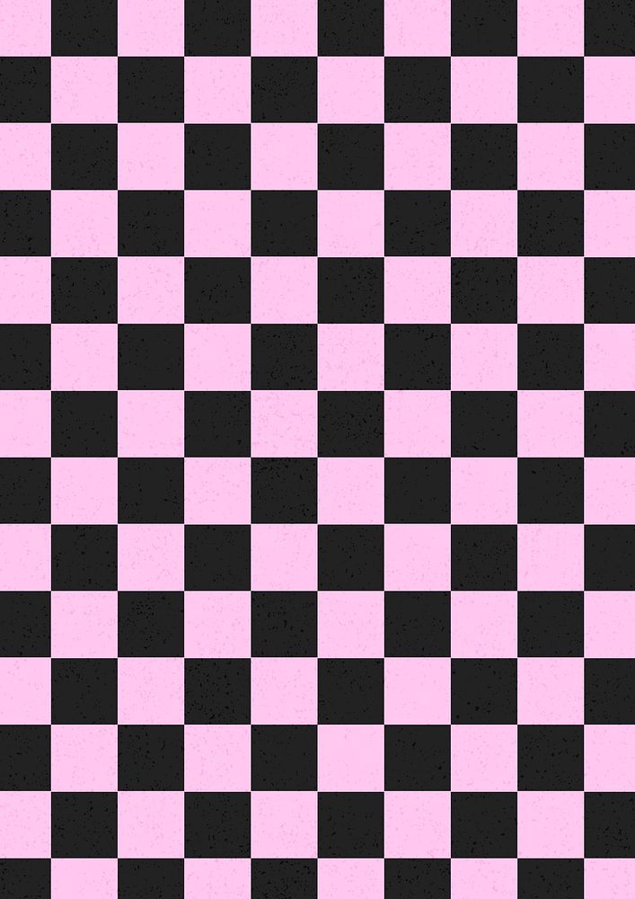 Pink & black background checkered pattern
