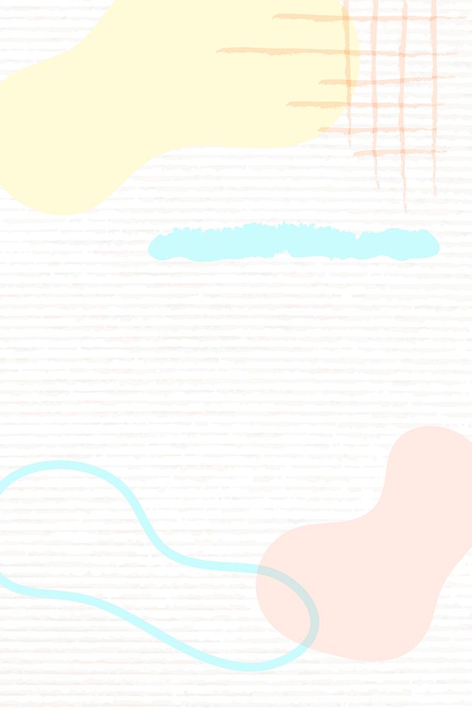 Abstract memphis background psd, pastel design