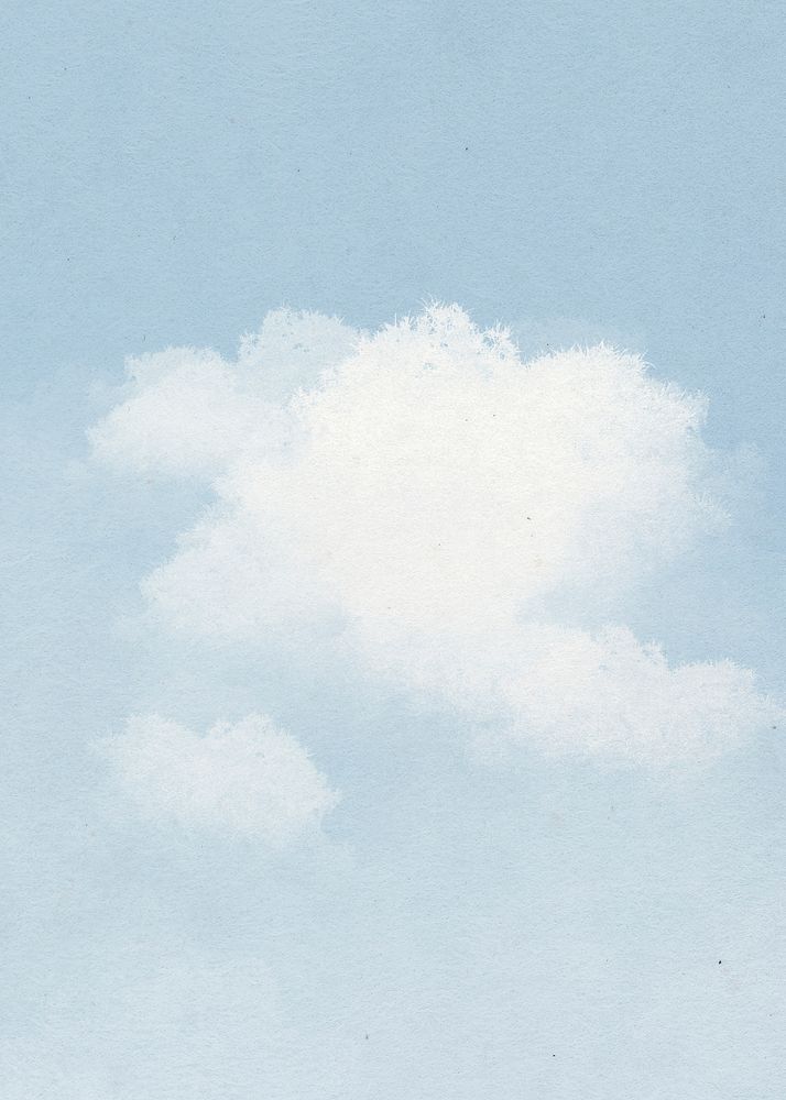 Blue cloudy sky illustration 
