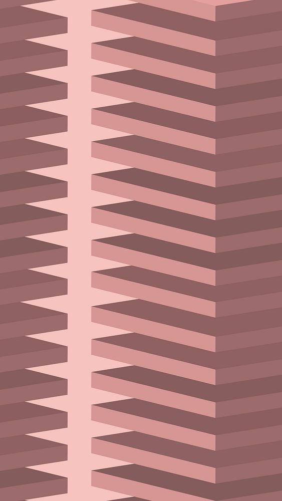 3D pink phone wallpaper, geometric pattern in pastel