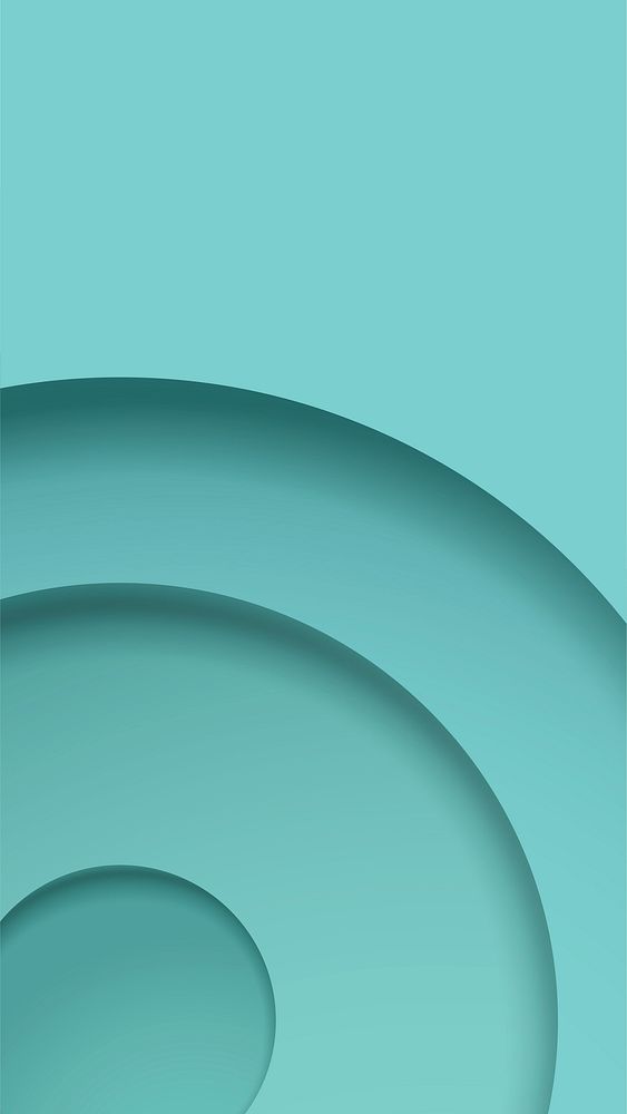 Green abstract iPhone wallpaper, 3D circle tiles vector