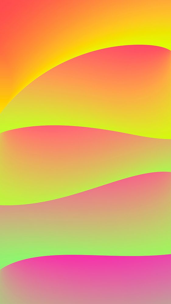 Colorful abstract mobile wallpaper, 3D fluid shapes vector