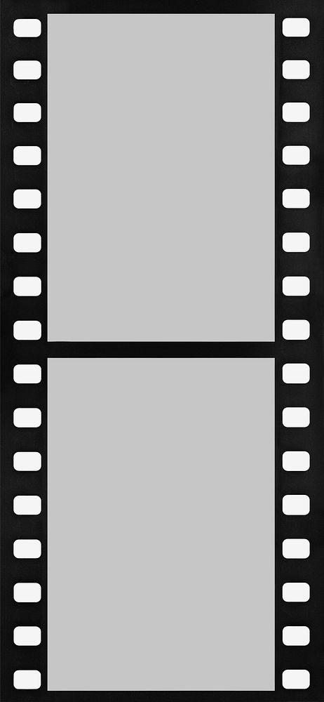 35mm film strip frame, blank vintage design