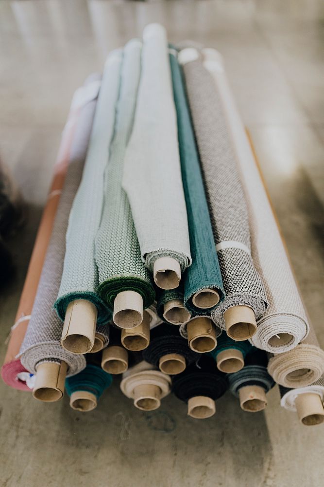 Rolls of textile fabrics. Visit Kaboompics for more free images.