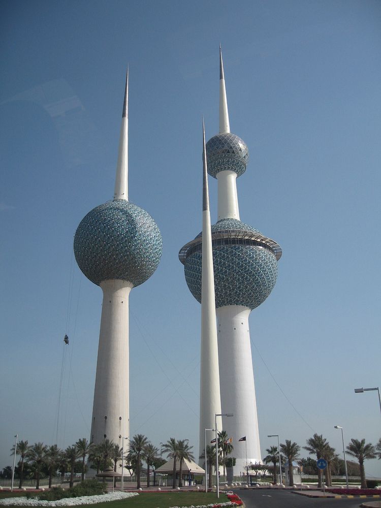 Kuwait Towers. Original public domain image from Flickr