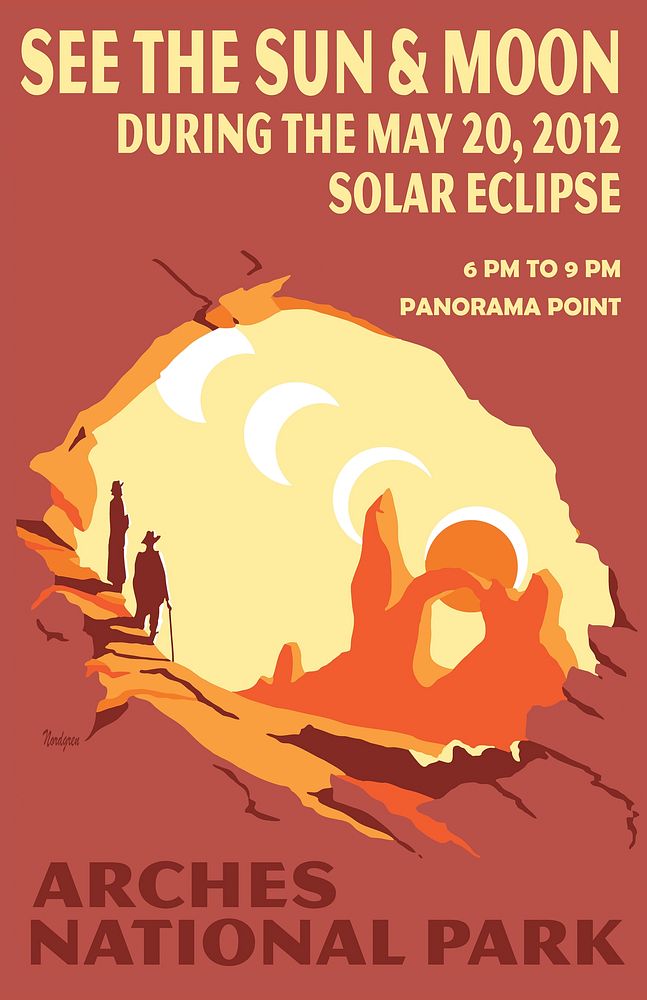 Annular Solar Eclipse Poster. Original public domain image from Flickr