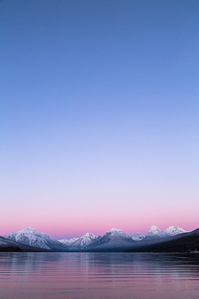 Morning sunrise mountain view. Free public domain CC0 photo.