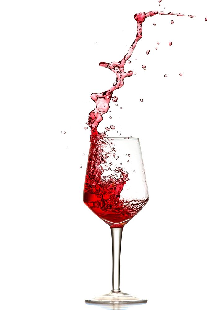 Glass of red wine. Free public domain CC0 photo.