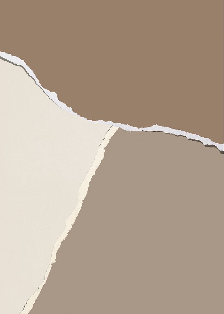 Brown tone torn paper background