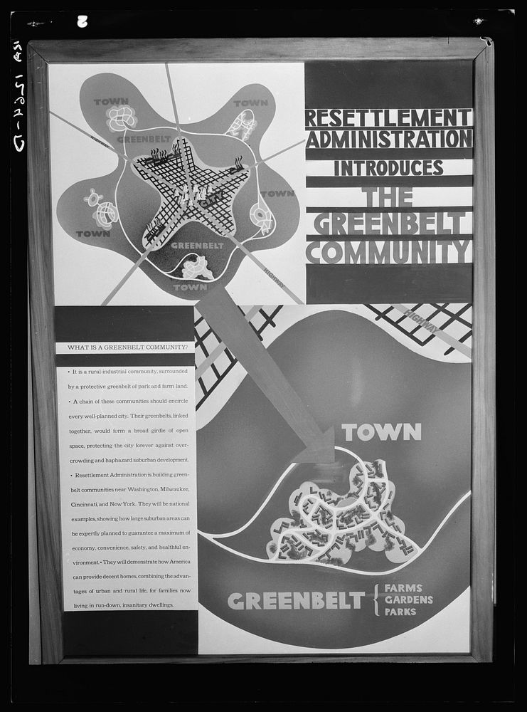 Suburban Resettlement Administration poster. Sourced from the Library of Congress.