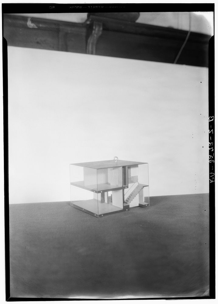 Unit model, detached house. Greenhills project, Ohio. Sourced from the Library of Congress.