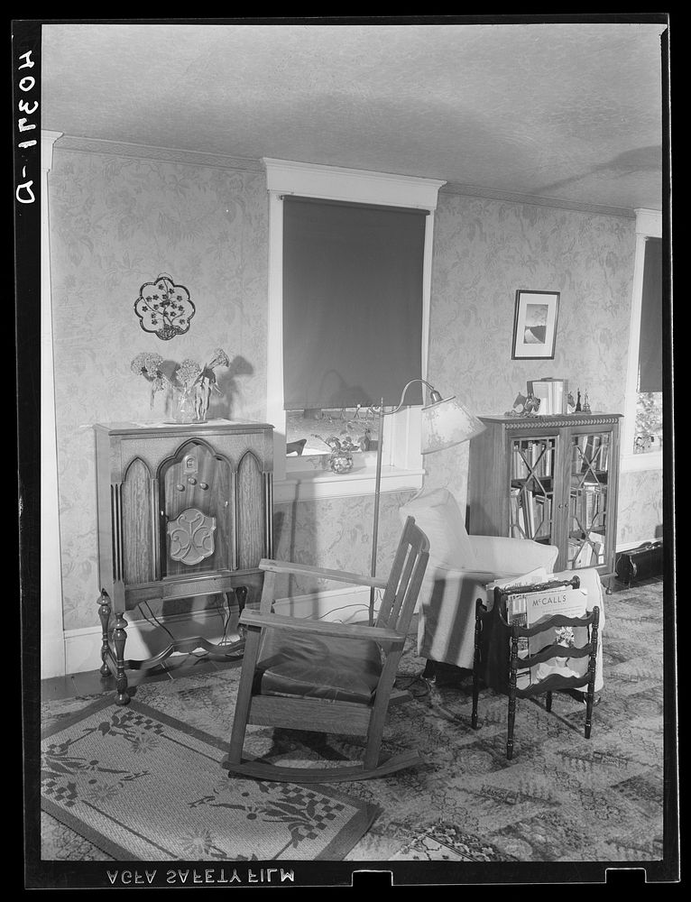Lancaster County, Pennsylvania. A portion of the living room in the house of the farm of Enos Royer. Sourced from the…