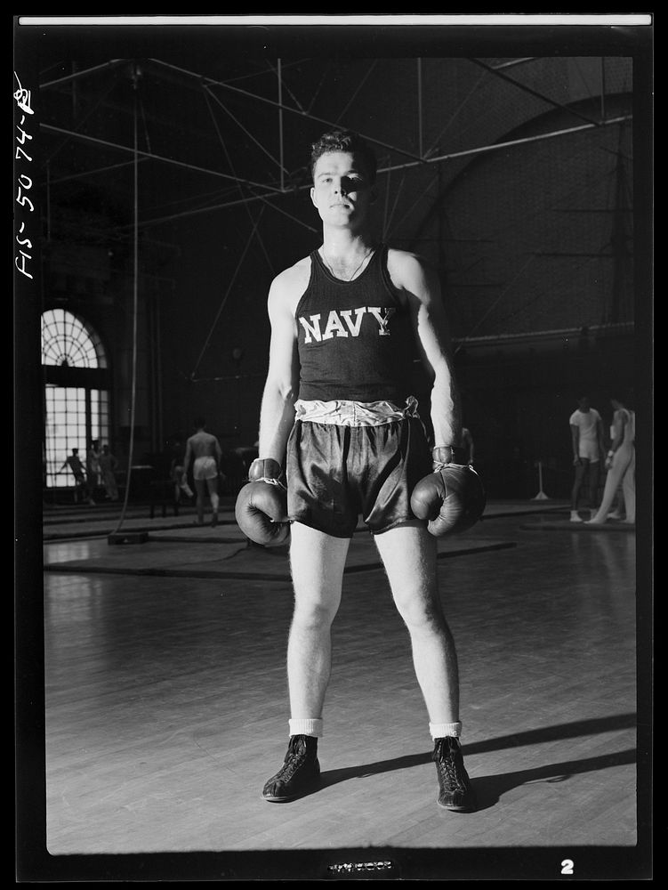 U.S. Naval Academy, Annapolis, Maryland. Boxing. Sourced from the Library of Congress.