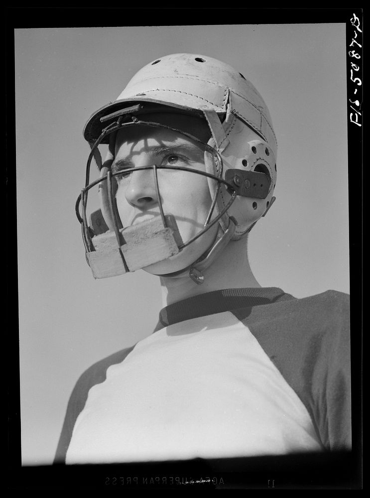 U.S. Naval Academy, Annapolis, Maryland. Lacrosse player. Sourced from the Library of Congress.