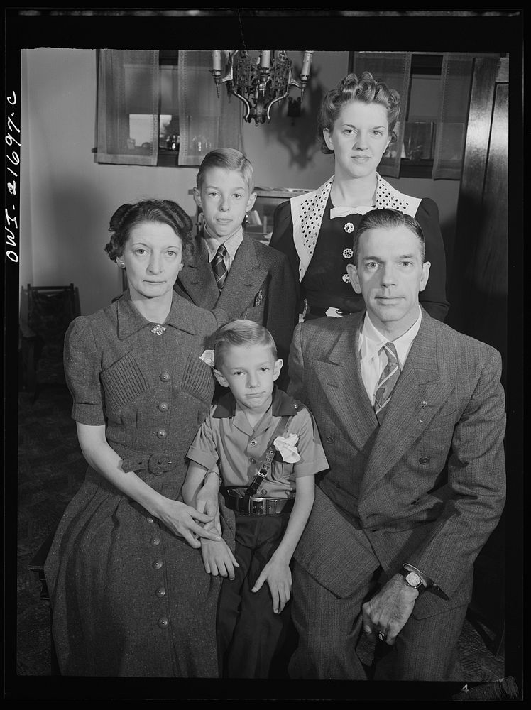 Rochester, New York. The Babcocks, an American family. Sourced from the Library of Congress.