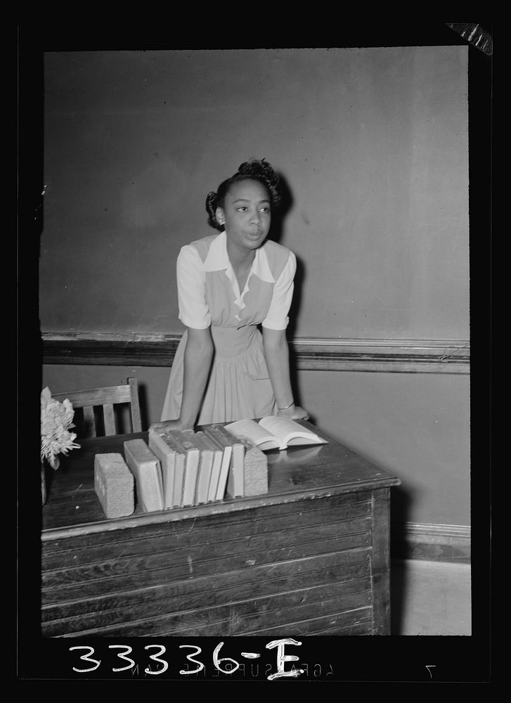Charlotte Court House, Virginia. Central High School. One of the teachers. Sourced from the Library of Congress.