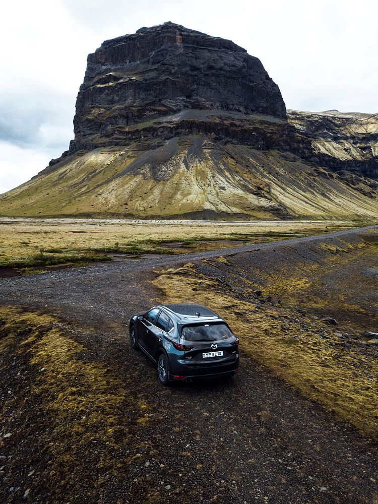 Gray Mazda CX-5 at South Coast of Iceland