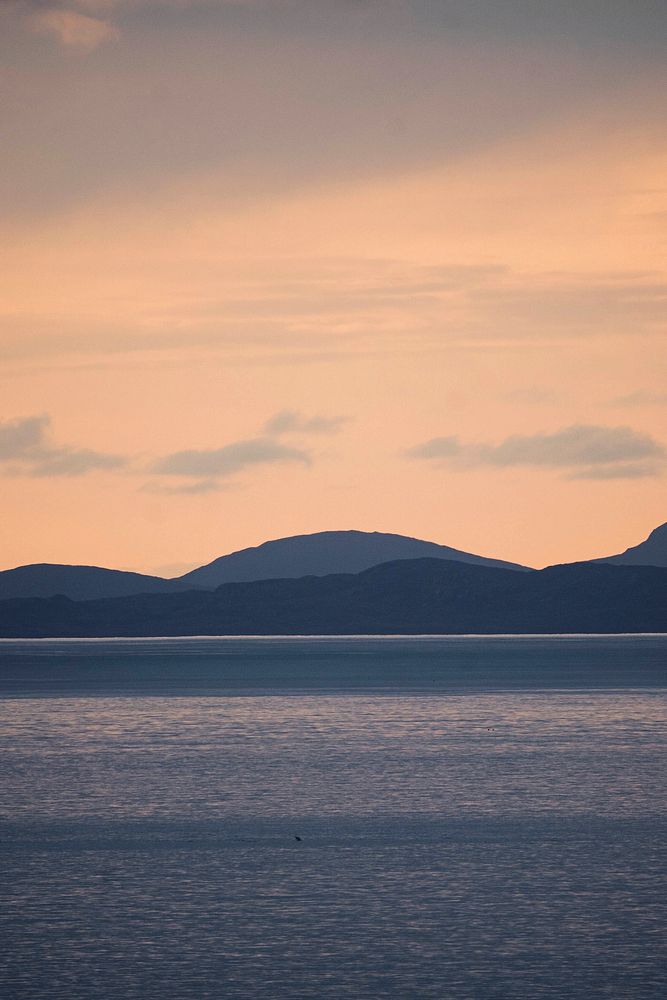 Sunset view of Isle of Skye, Scotland