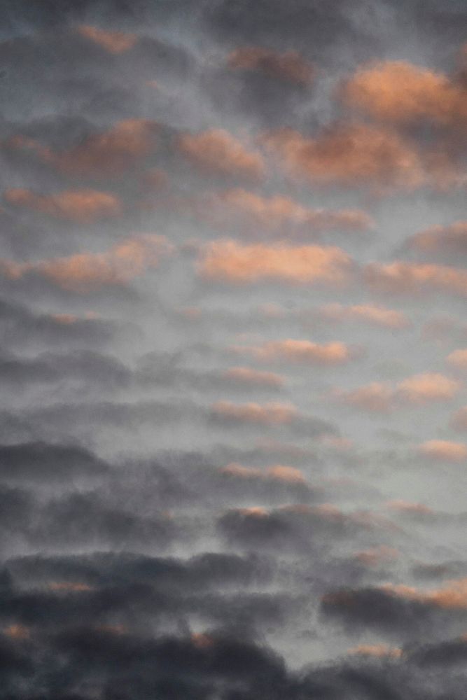 Pastel cloudy sky over  Isle of Skye, Scotland