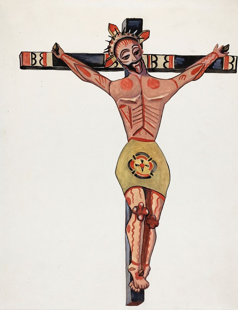 Crucifix - From the Vicinity of Mora (1935&ndash;1942) by E. Boyd . Original from The National Gallery of Art. Digitally…