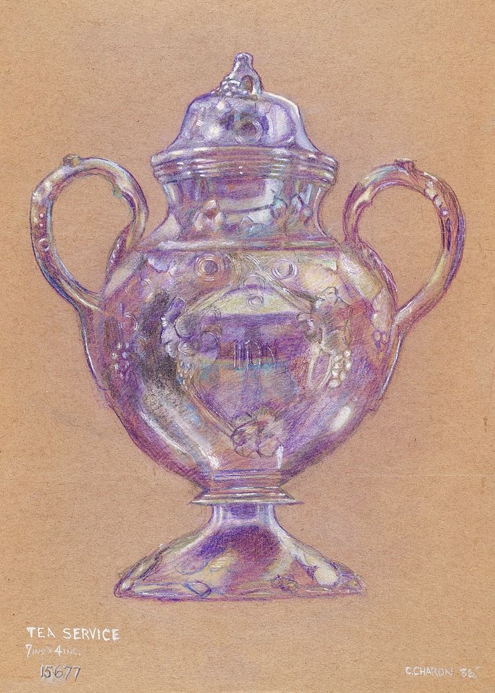 Sugar Bowl (ca.1936) by Charles Charon. Original from The National Gallery of Art. Digitally enhanced by rawpixel.