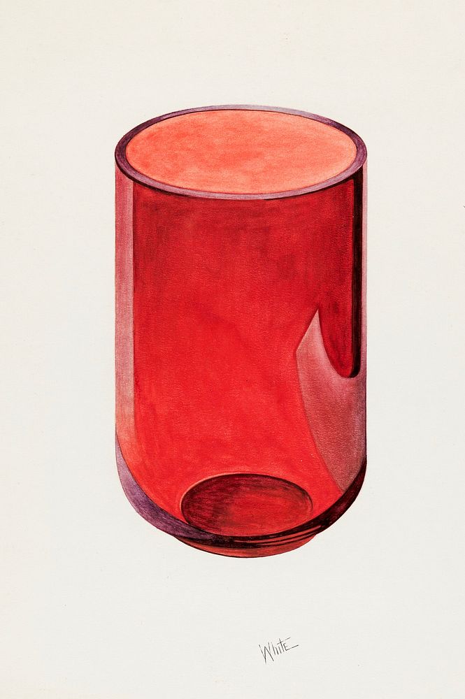 Tumbler Ruby (ca.1936) by Edward White. Original from The National Gallery of Art. Digitally enhanced by rawpixel.