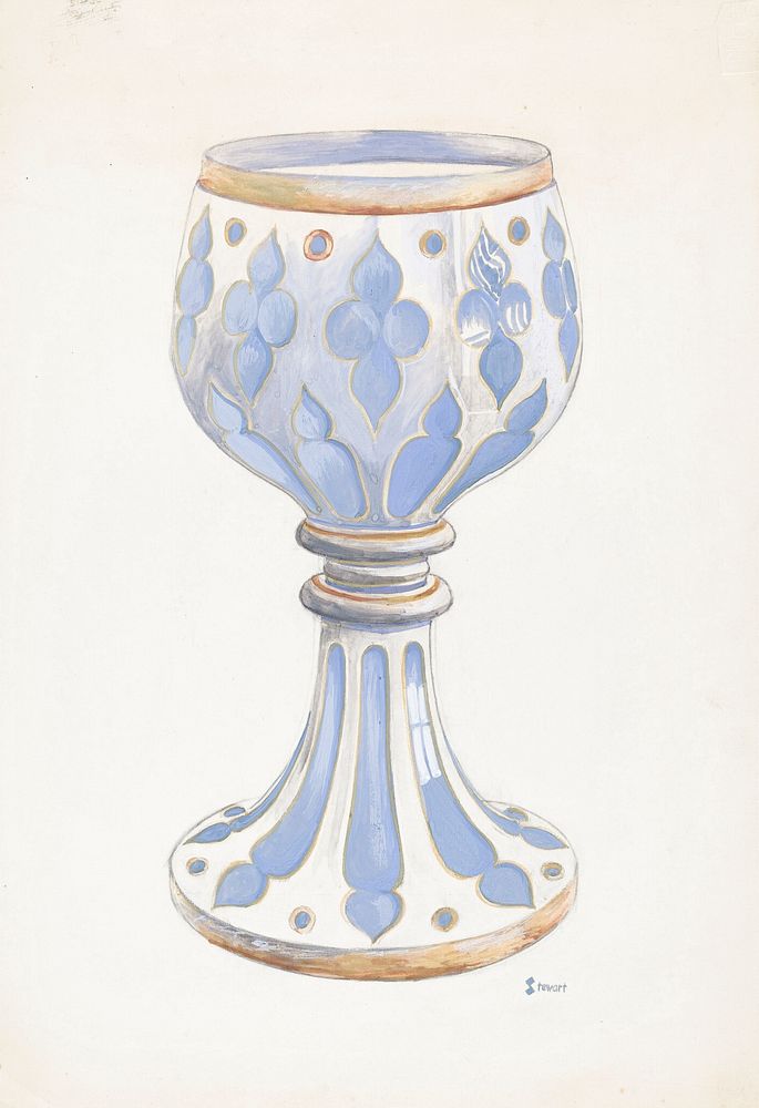 Vase (ca.1936) by Robert Stewart. Original from The National Gallery of Art. Digitally enhanced by rawpixel.
