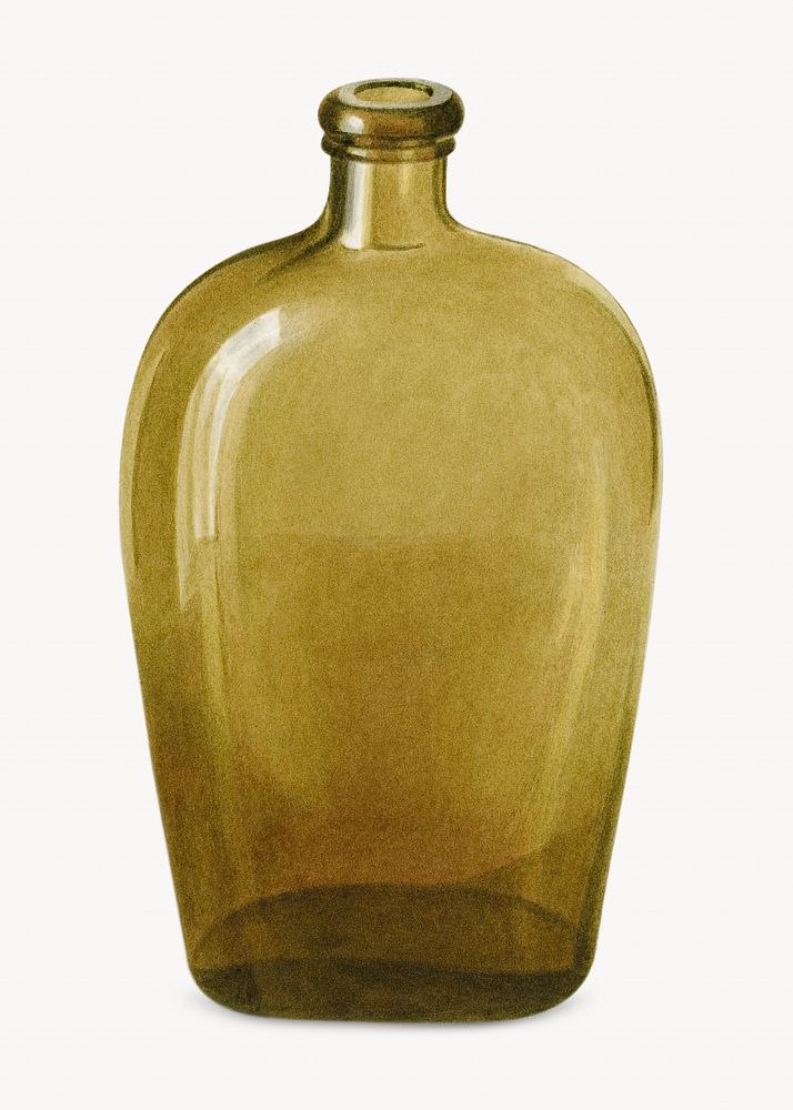 Liquor flask, antique glassware design