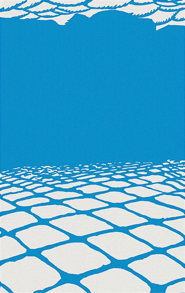 Blue tile pattern background, remixed from artworks by Moriz Jung