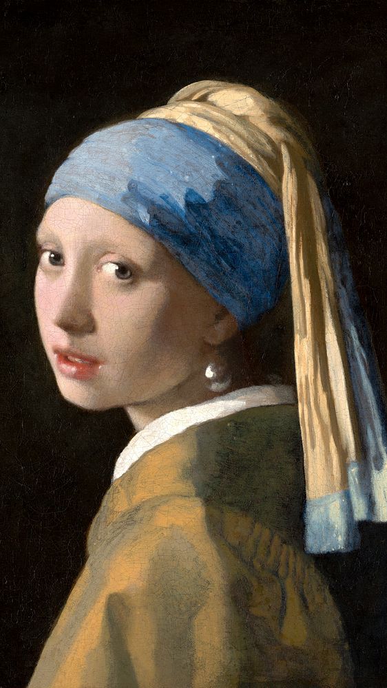 Vermeer girl mobile wallpaper, woman iPhone background, Girl with a Pearl Earring