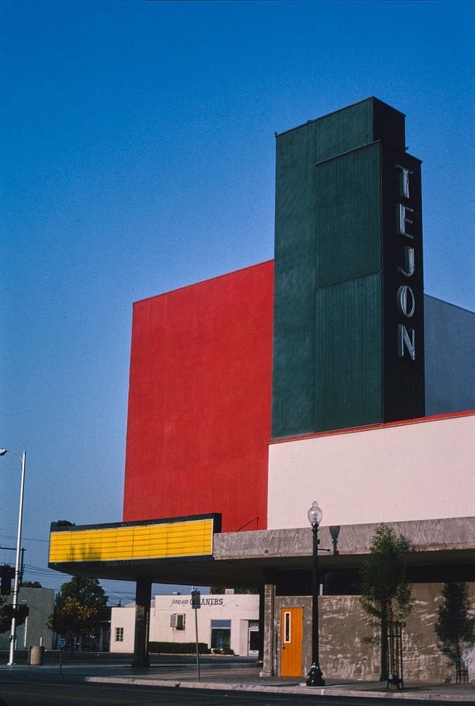 Tejon Theater, Bakersfield, California (2003) photography in high resolution by John Margolies. Original from the Library of…